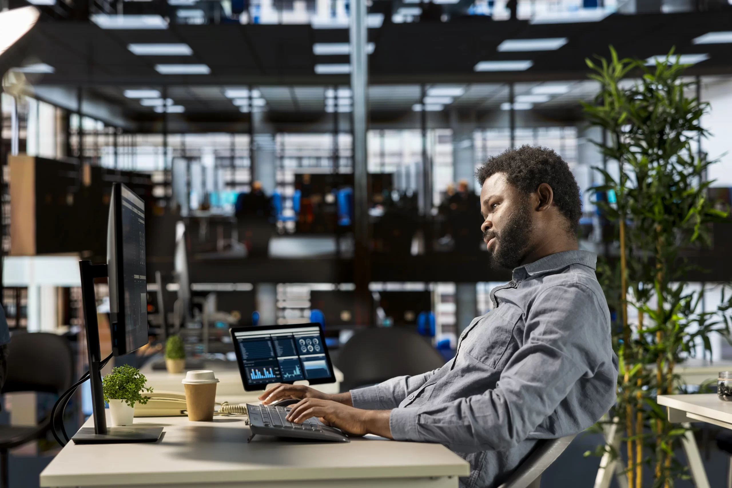 analyst reviews SAP data